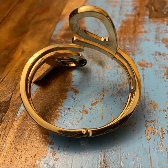 nOir Gold Hinged Bracelet - Picture 4 of 5